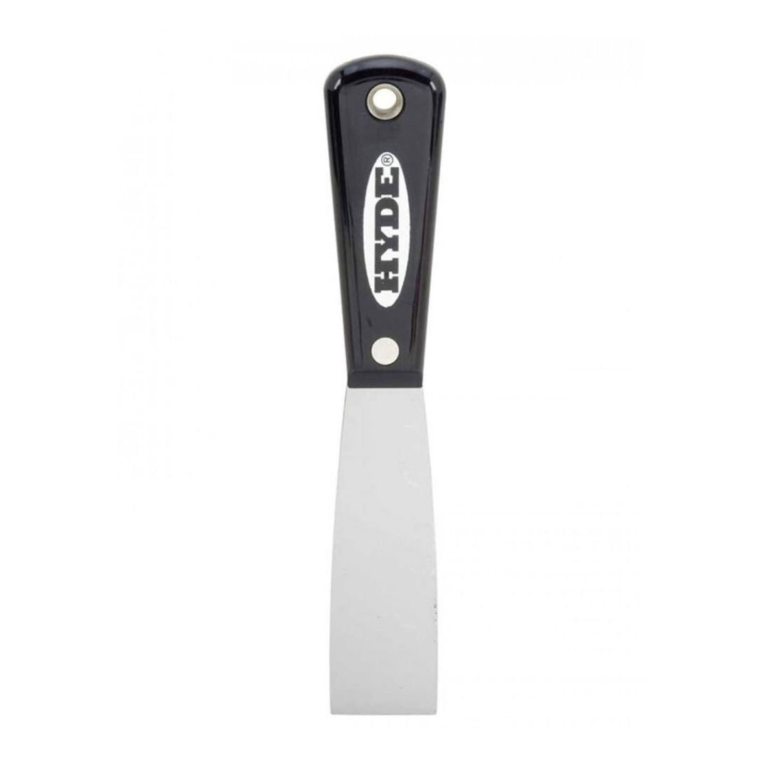 Hyde Tools Black & Silver® 1-1/4” Flexible Putty Knife/Scraper (High Carbon Steel)