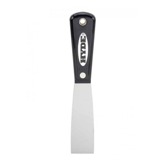 Hyde Tools Black & Silver® 1-1/4” Flexible Putty Knife/Scraper (High Carbon Steel)